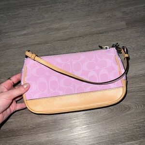 Coach pink demi shoulder bag